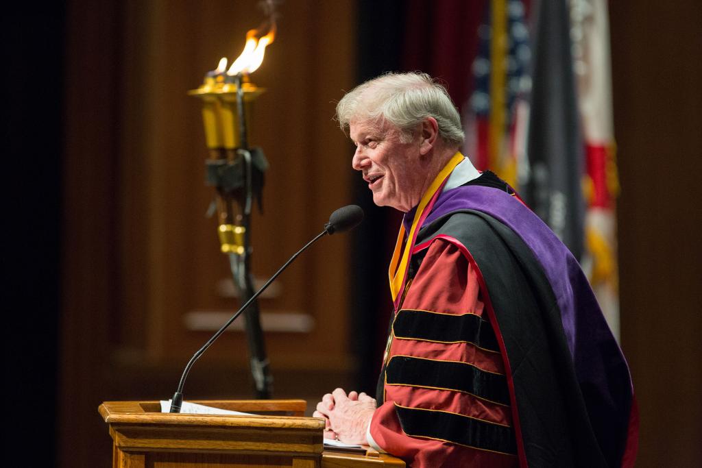 Florida State University celebrates the inauguration of John Thrasher as its 15th president during a formal investiture ceremony March 17, 2015, at Ruby Diamond Concert Hall.