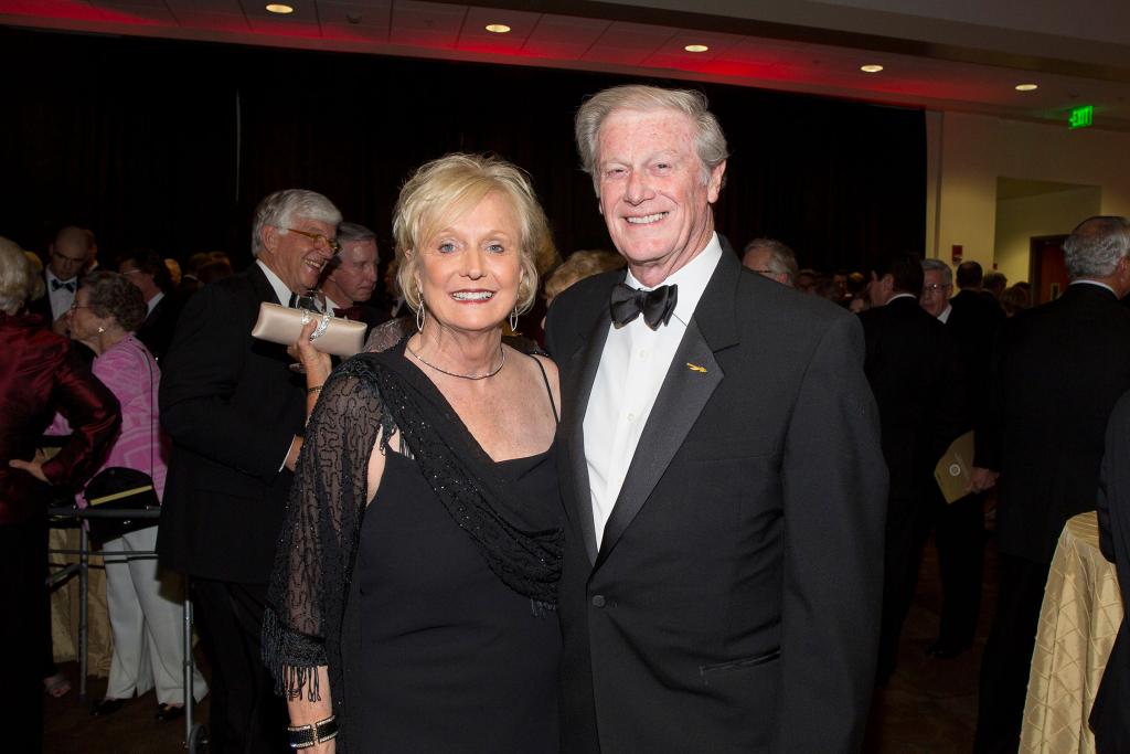 President John Thrasher and FSU First Lady Jean Thrasher at the FSU College of Business Hall of Fame dinner in March 2016.